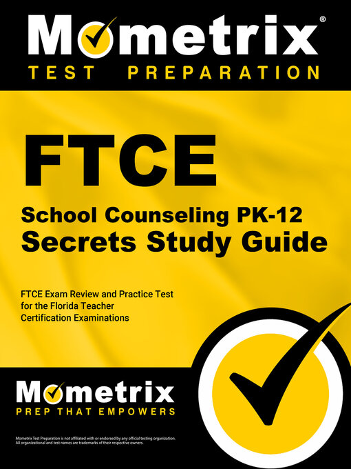 Cover image for FTCE School Counseling PK-12 Secrets Study Guide
